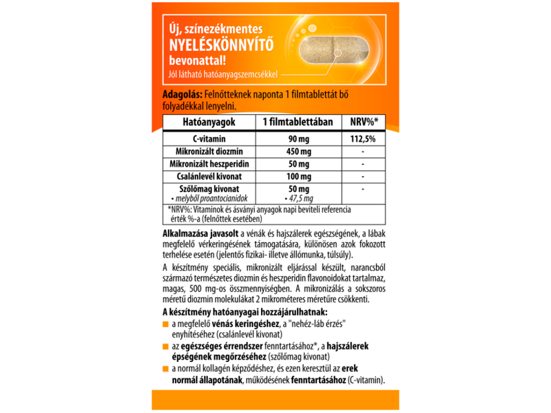 BioCo Mikronizált Diozmin + Heszperidin 60db 500mg