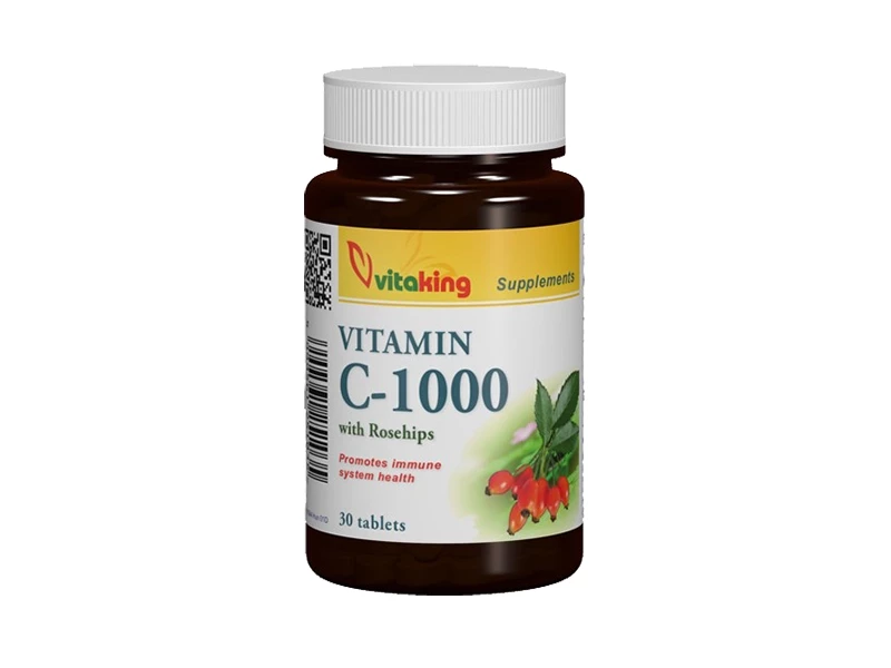 C-1000 mg vitamin csipkebogyóval 30 db (Vitaking)