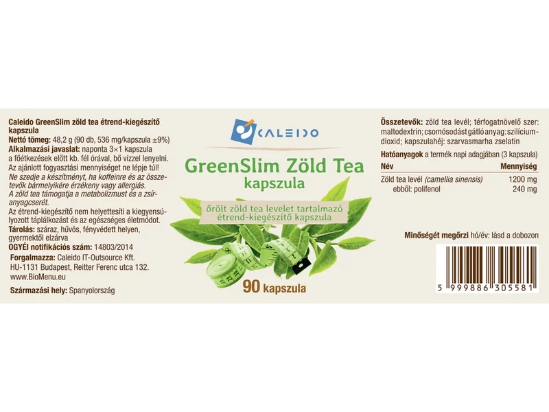 Caleido GreenSlim Zöld Tea kapszula 90 db