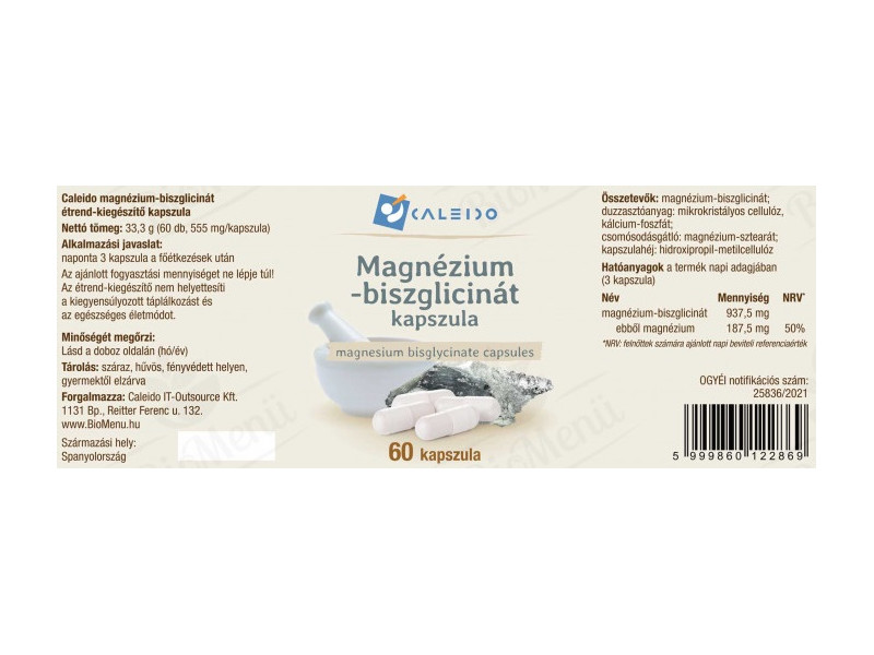 Caleido MAGNÉZIUM biszglicinát kapszula 60 db