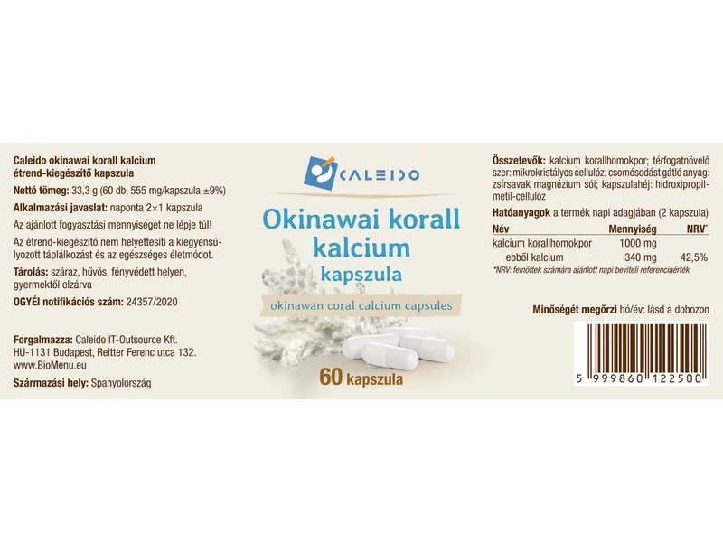 Caleido OKINAWAI KORALL KALCIUM kapszula 60 db