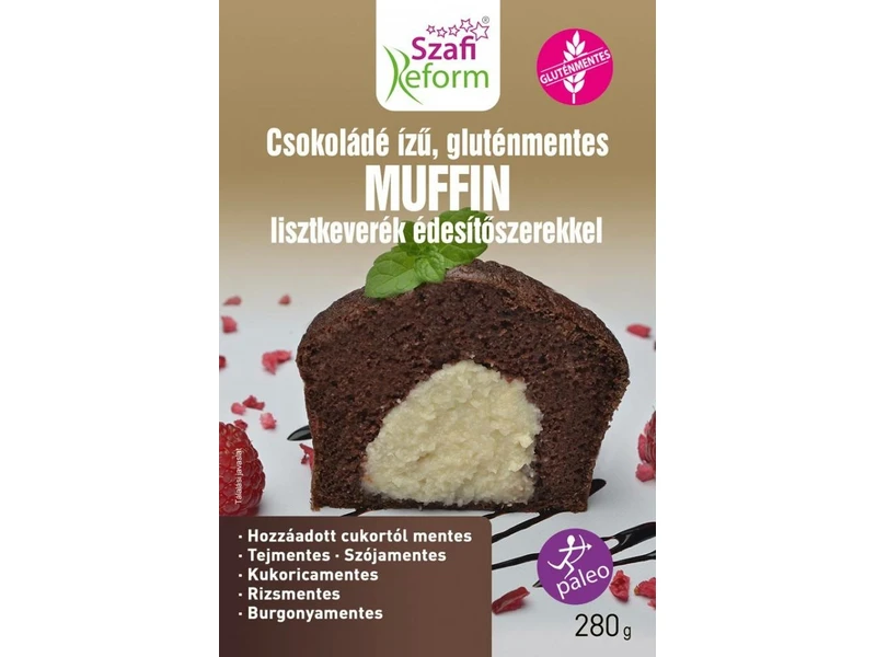 Szafi Reform Étcsokoládé ízű muffin keverék 280g