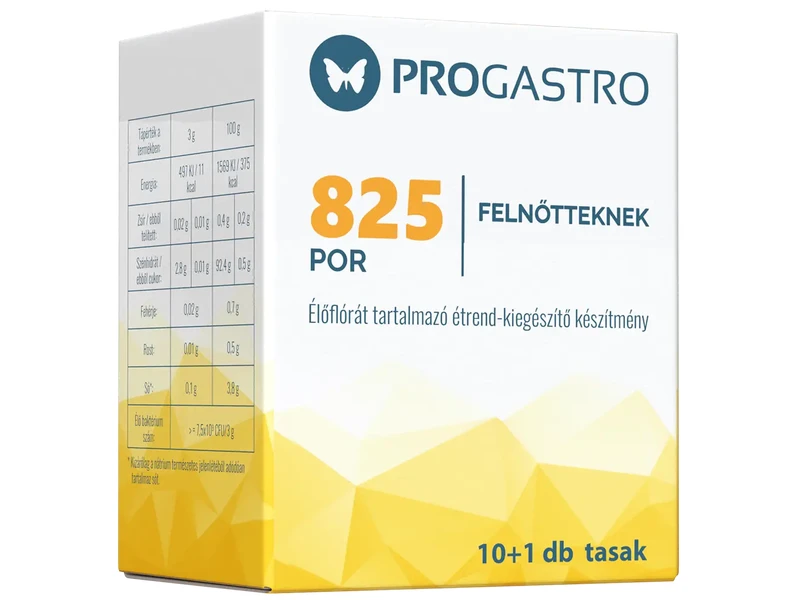 ProGastro 825 Élőflórát tartalmazó étrend-kiegészítő készítmény 11 tasak