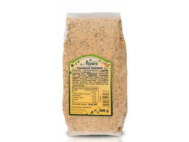 Szezámos fasírtpor 500 g (Dénes Natura)