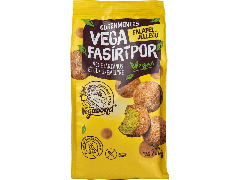 Vegabond Vega Fasírtpor, Gluténmentes, Falafel jellegű 200g