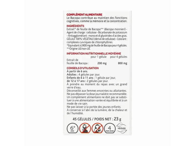 Arkocaps Bakopa kapszula 45db