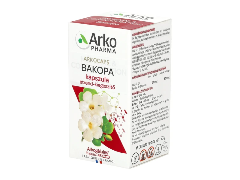 Arkocaps Bakopa kapszula 45db