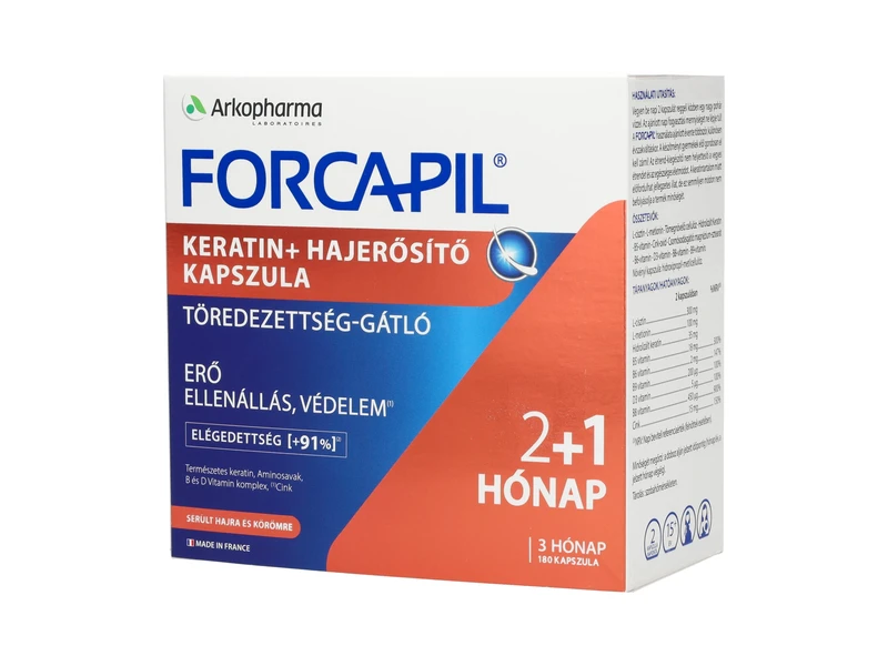 Forcapil Keratin+ Hajerősítő 180 db