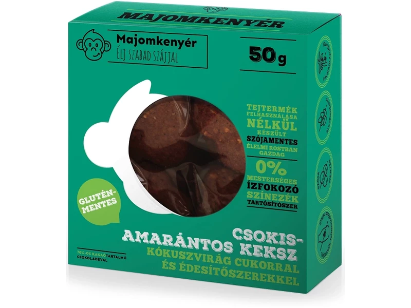 Majomkenyér csokis amarántos paleokeksz 50g