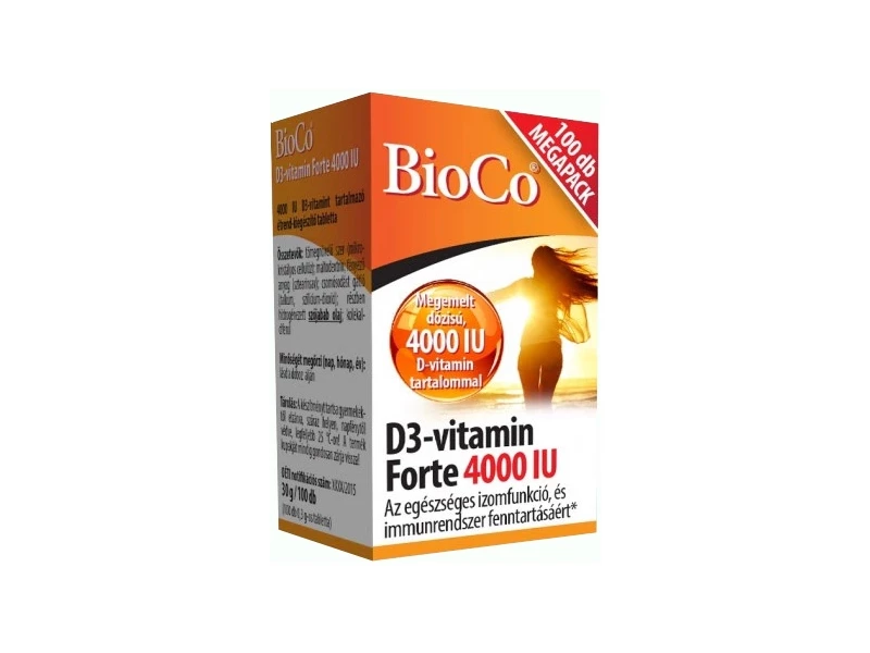 BioCo D3-vitamin Forte 4000 IU Megapack 100db
