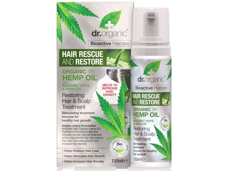 Dr. Organic Hajserkentő kezelés kendermagolajjal 150 ml