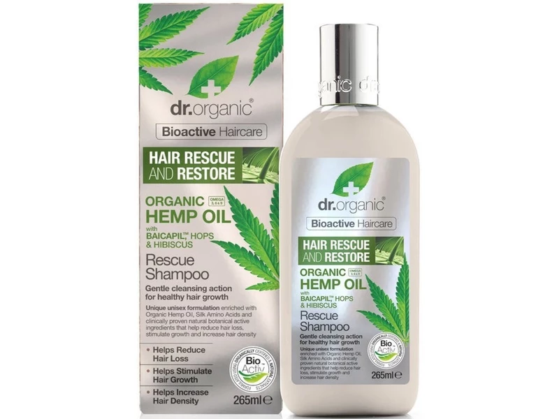 Dr. Organic Hajserkentő sampon kendermagolajjal 265 ml