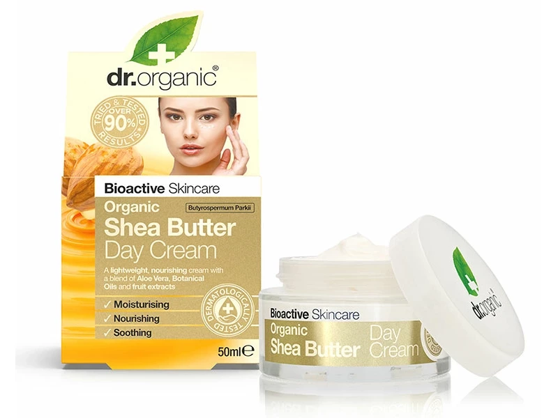 Dr.Organic Nappali arcápoló krém bio shea vajjal 50 ml