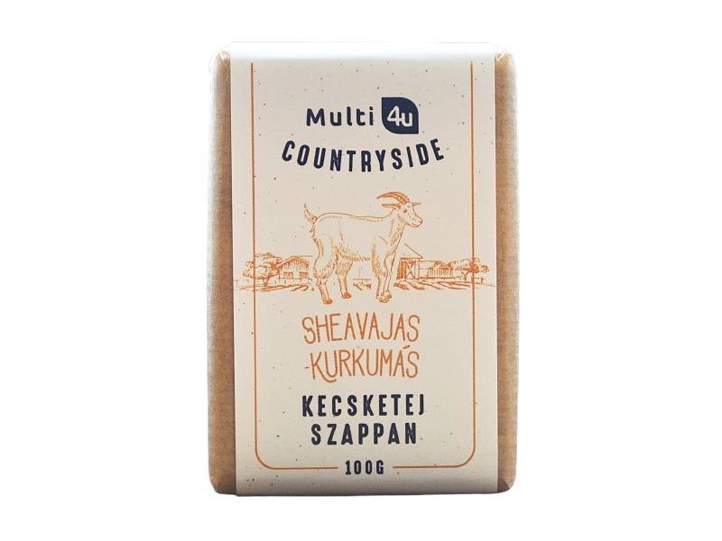 Multi 4U Countryside Sheavajas-kurkumás Kecsketej szappan 100g