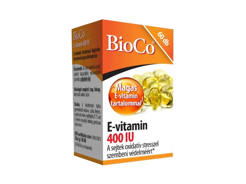 E-vitamin 400 IU kapszula 60 db (BioCo)