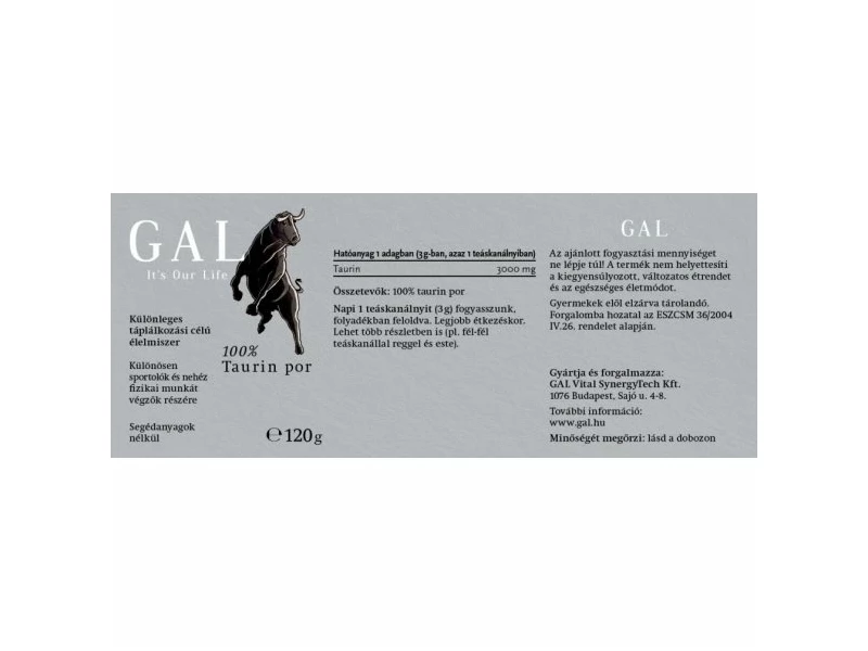 GAL Taurin por 120g ST.