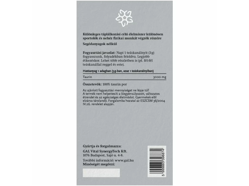GAL Taurin por utántöltő 500g ST.