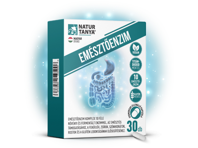 NT EMÉSZTŐENZIM komplex  – 10 féle fermentált és növényi emésztőenzim, kalciummal 30db