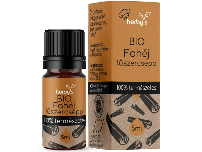 Herby's BIO Fahéj fűszercsepp 5ml