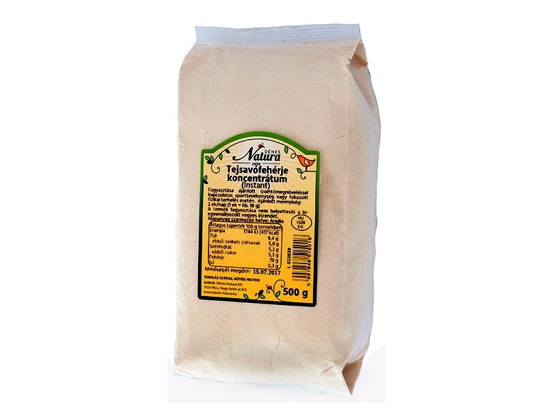 Tejsavófehérje koncentrátum 500 g (Dénes Natura tejsavó fehérje)