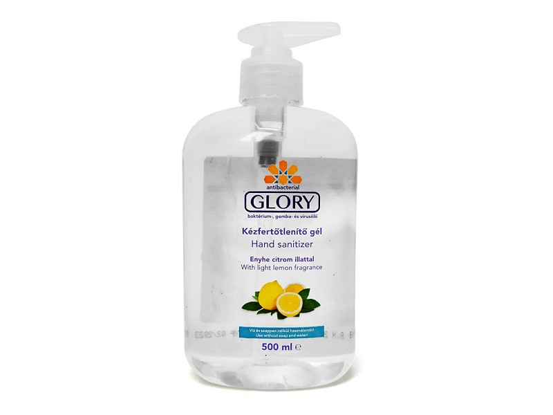 Glory kézfertőtlenítő gél enyhe Citrom 500ml