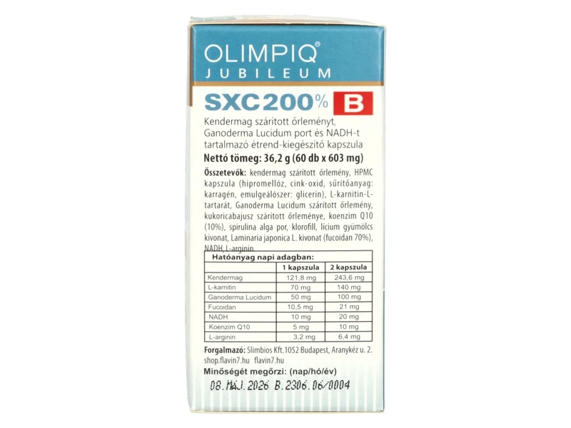 Olympiq SXC Jubileum 200 % A+ B Étrend-kiegészítő Kapszula 2x60 db