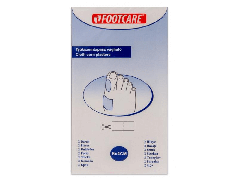 Footcare tyúkszemtapasz vágható 2 db 6x4 cm