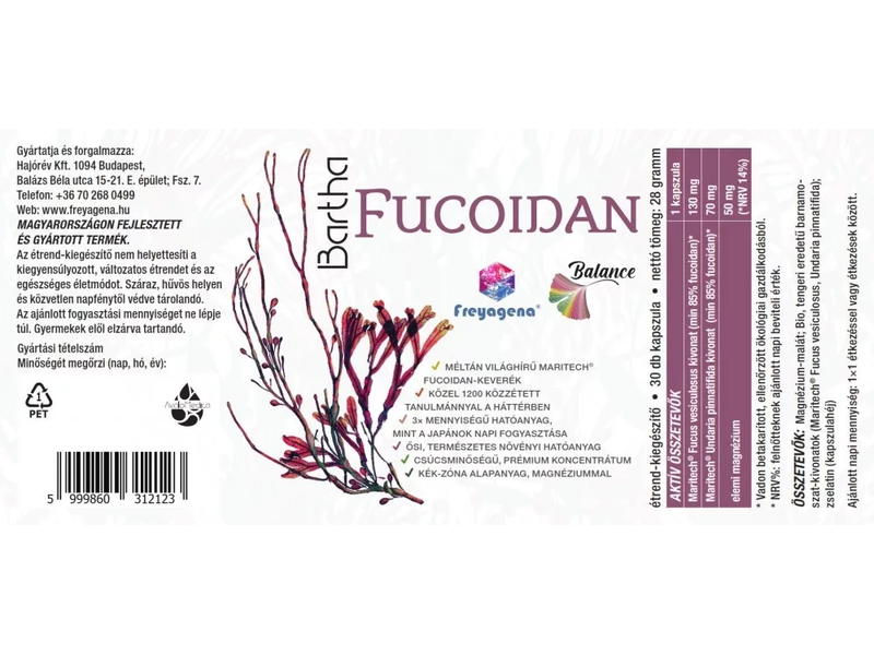 Bartha Fucoidan kapszula 30db