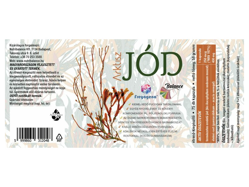 Arktisz jód kapszula 80db