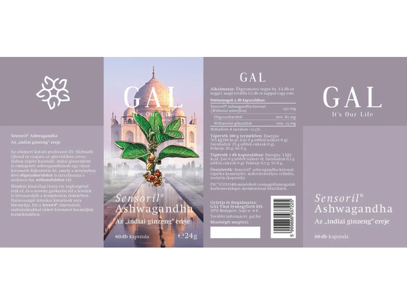 GAL Sensoril Ashwaganda 60db (ST.)