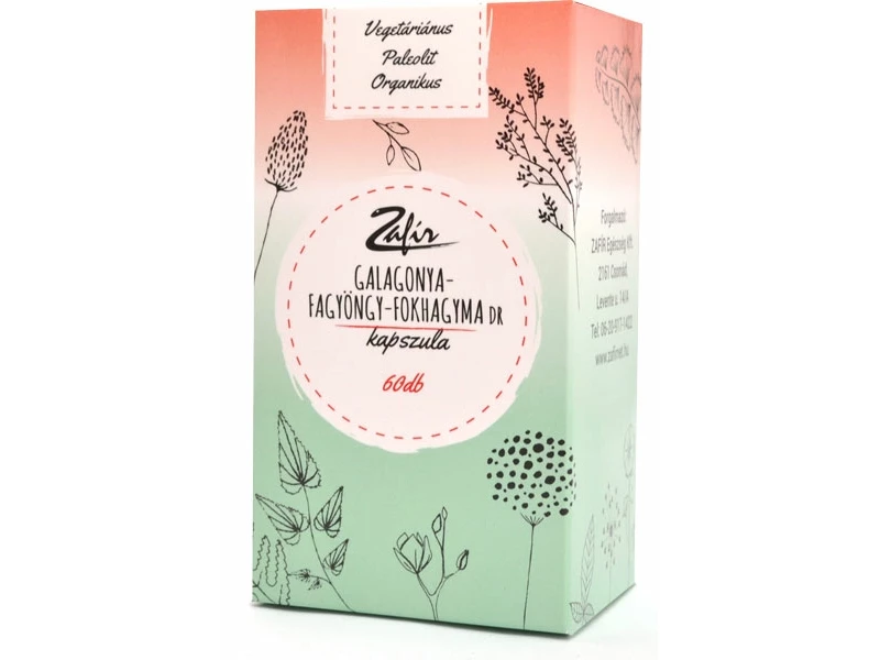 Galagonya-Fagyöngy-Fokhagyma 60 db (Zafír)