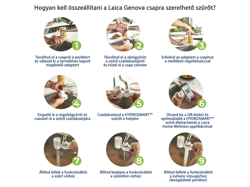 Laica HYDROSMART MetalStop mikroplasztik-stop 1200 liter