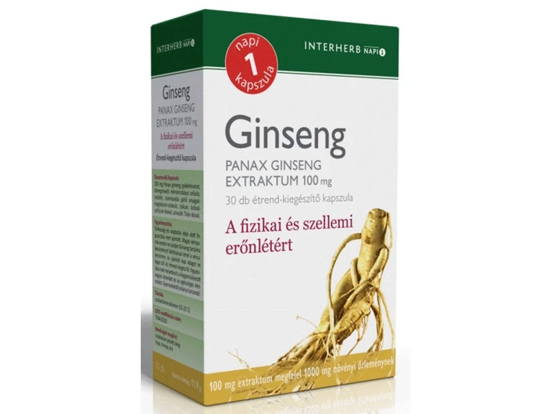Interherb NAPI1 Ginseng panax Extraktum 100mg 30db