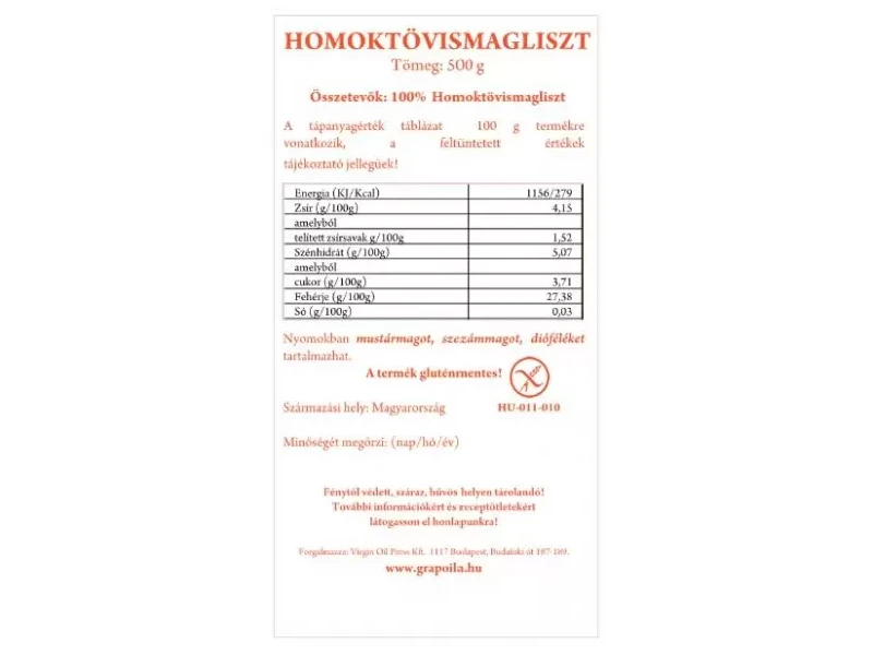 Grapoila Homoktövismagliszt 500 g