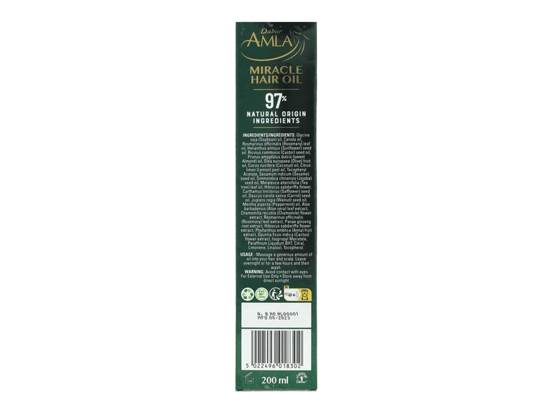 Dabur Amla Miracle Hajolaj 200 ml