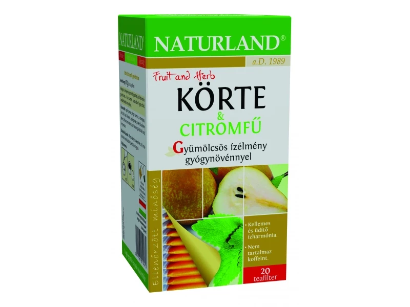 Gyümölcstea körte citromfű 20 db Naturland