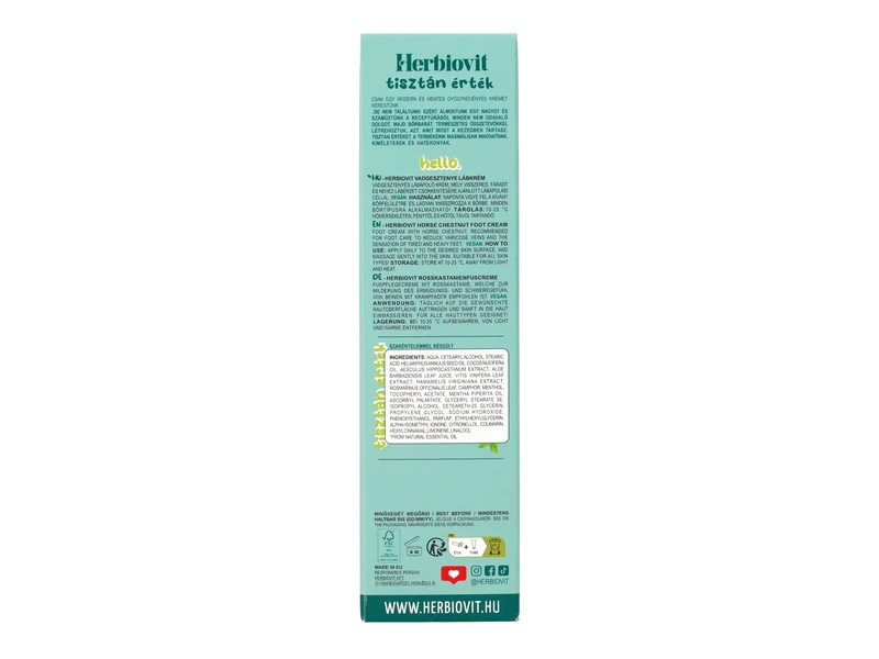 Herbiovit Vadgesztenyés lábkrém 75ml