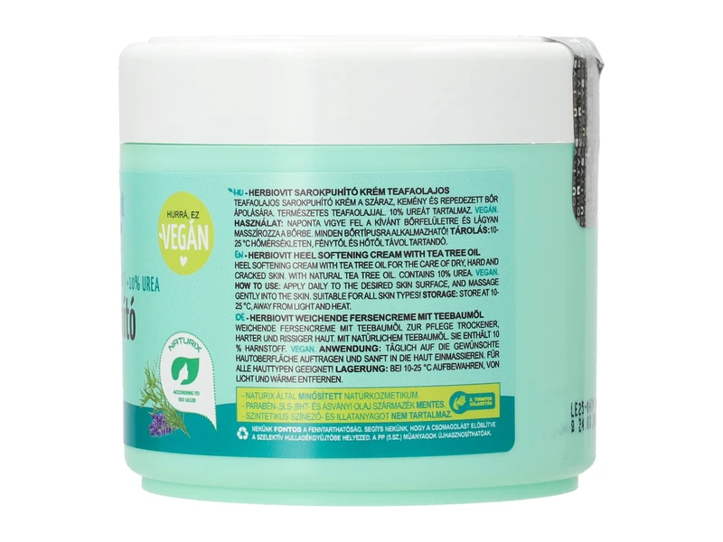 Herbiovit Sarokpuhító krém teafaolajos 250ml
