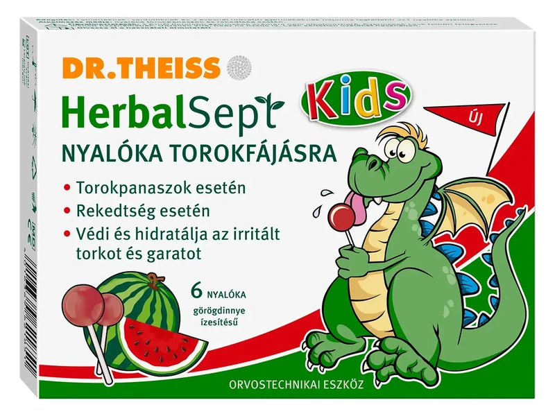 Dr. Theiss HerbalSept nyalóka torokfájásra (görögdinnye) 6 db