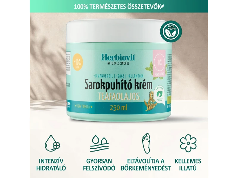 Herbiovit Sarokpuhító krém teafaolajos 250ml