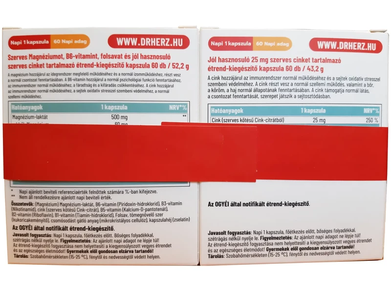 Dr. Herz Ajándék Csomag 4 étrend-kiegészítővel