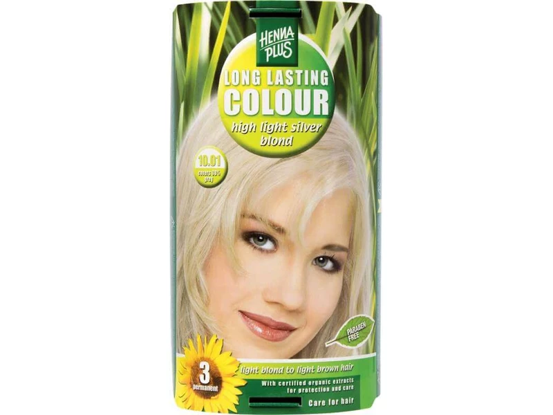 HennaPlus 1db 10.01 ezüstszőke hajfesték
