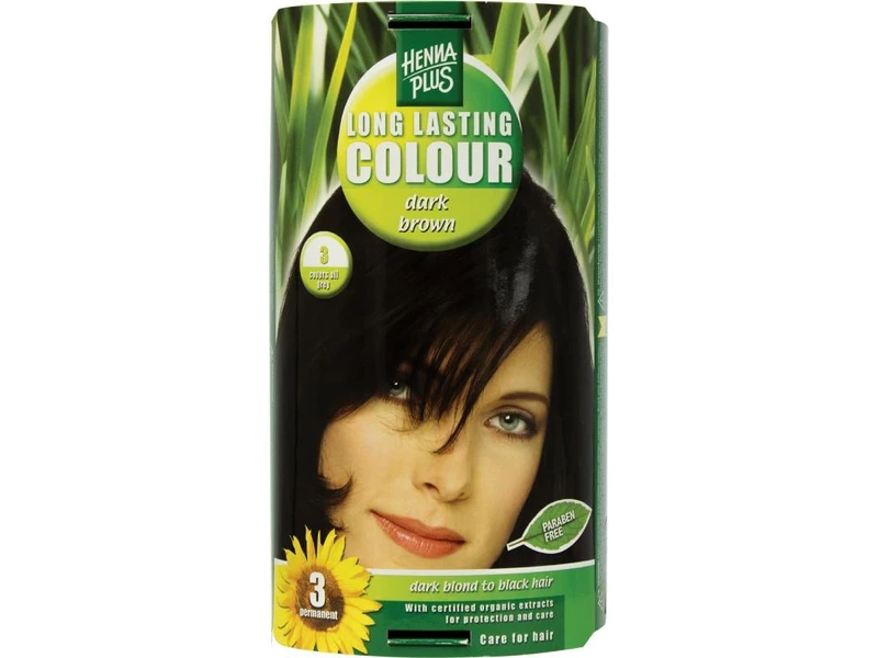 HennaPlus 1db 3 sötétbarna hajfesték