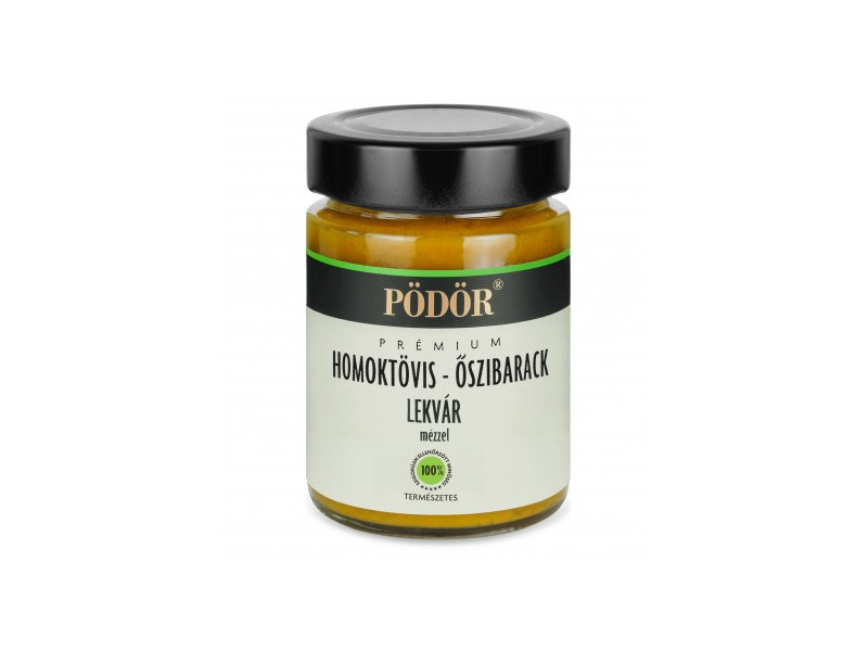 Pödör Homoktövis-őszibarack lekvár mézzel 180 g