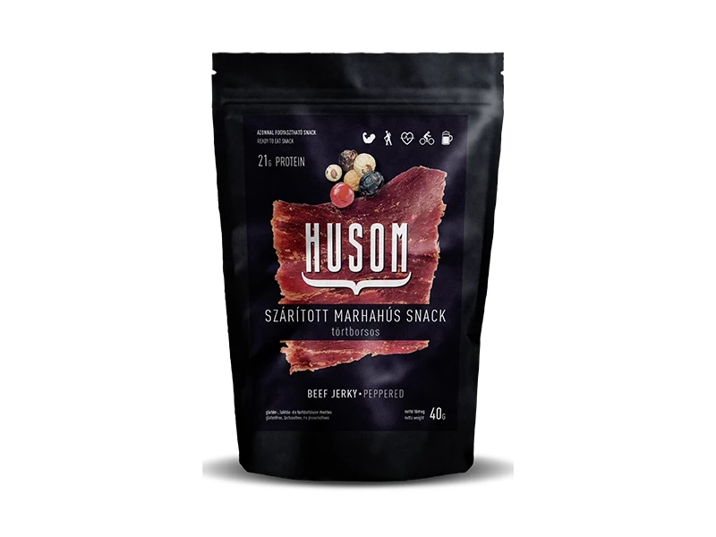Husom szárított marhahús snack törtborsos 40 g