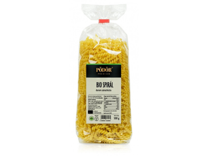 Pödör Teljes kiőrlésű durum spirál 500g