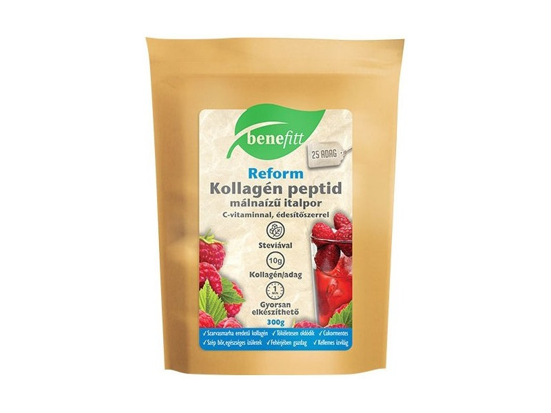 BENEFITT Reform Kollagén italpor, málna ízű 300g