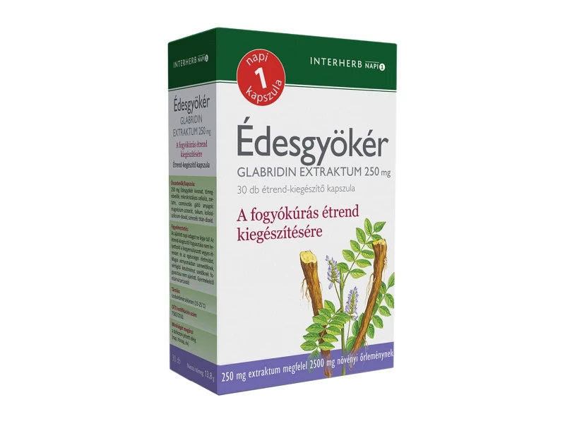 Interherb NAPI1 Édesgyökér Extraktum kapszula 30 db