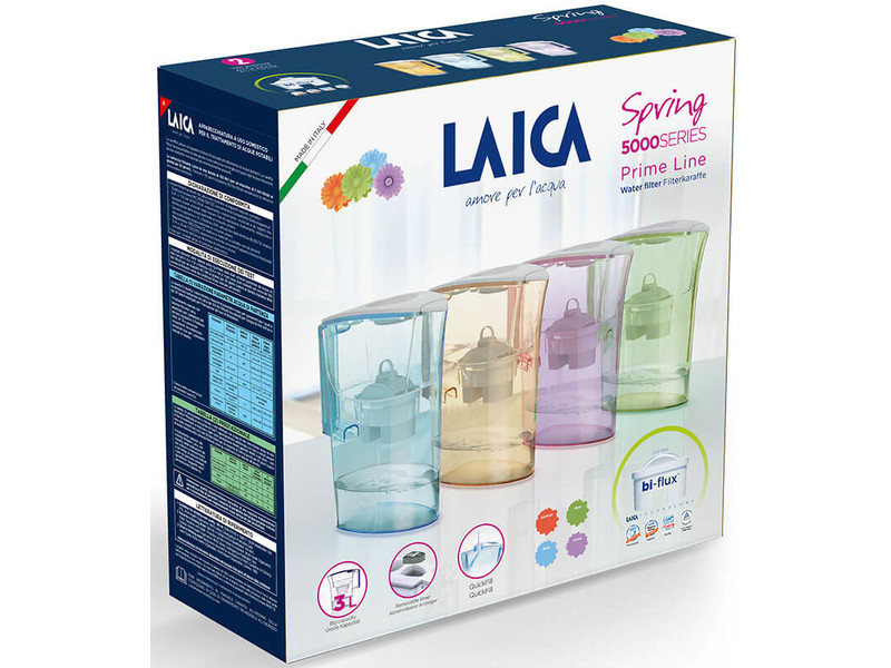 Laica Prime Line mentazöld vízszűrő kancsó elektronikus kijelzővel + 1db bi-flux szűrőbetét