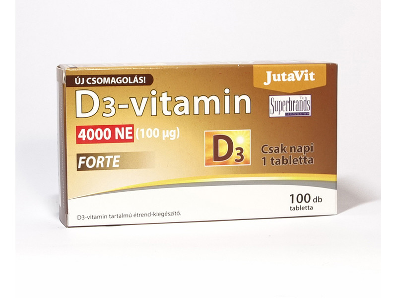 JutaVit D3 vitamin 4000NE (100µg) FORTE 100db